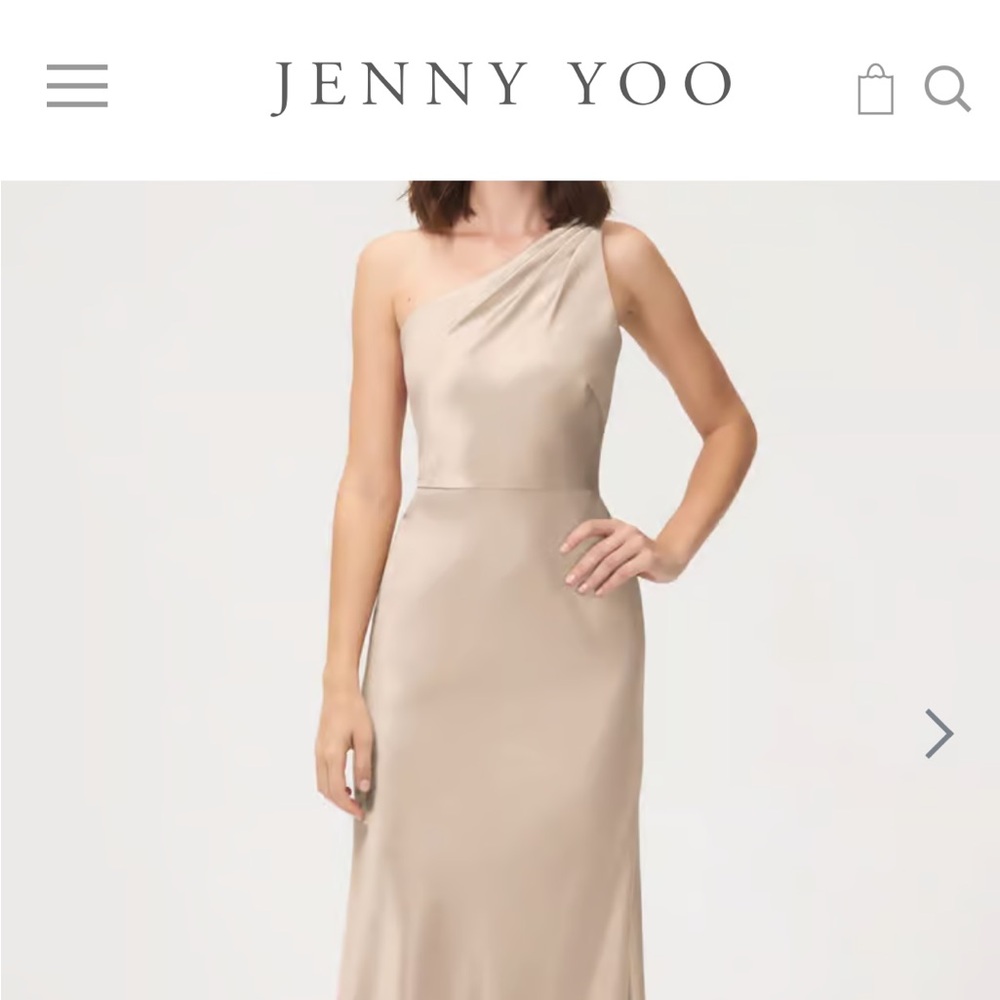 Jenny Yoo Lena Dress - Pale Gold
